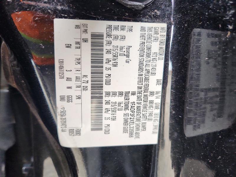 2014 Ford Focus მანქანა იყიდება აუქციონზე, vin: 1FADP3F2XEL335866, აუქციონის ნომერი: 54462716