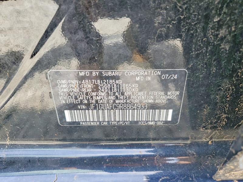 Aukcja sprzedaży 2024 Subaru Impreza, vin: JF1GUAFC9R8864933, numer aukcji: 54590206