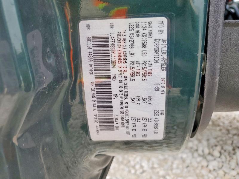 Продажа на аукционе авто 2000 Jeep Cherokee, vin: 1J4FF48S8YL113804, номер лота: 52394956