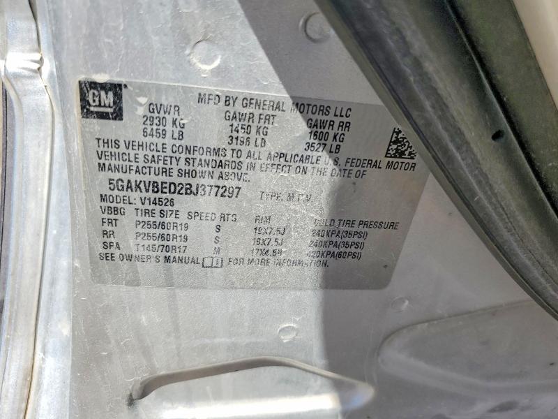 Продажа на аукционе авто 2011 Buick Enclave, vin: 5GAKVBED2BJ377297, номер лота: 53531286