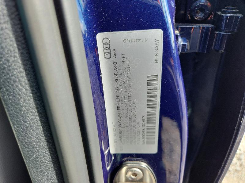 Продажа на аукционе авто 2018 Audi A3, vin: WAUB8GFF3J1028678, номер лота: 54940116