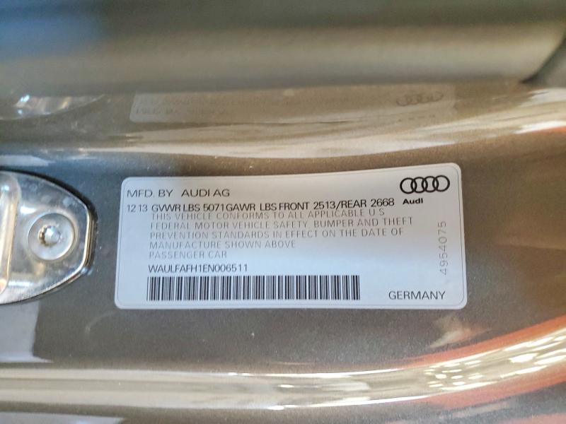 Aukcja sprzedaży 2014 Audi A5, vin: WAULFAFH1EN006511, numer aukcji: 53186156