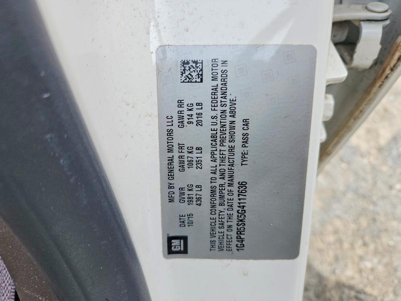 Продажа на аукционе авто 2016 Buick Verano, vin: 1G4PR5SK5G4117636, номер лота: 51989386