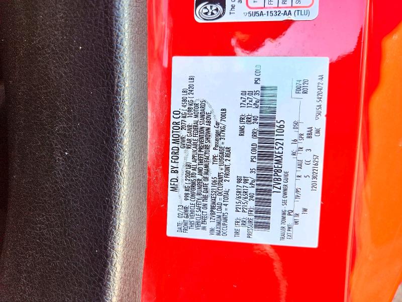 53543336 :رقم المزاد ، 1ZVBP8EMXE5211065 vin ، 2014 Ford Mustang مزاد بيع