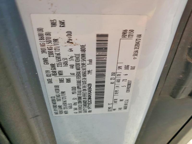 Aukcja sprzedaży 2019 Ford Transit, vin: 1FTYE2CM4KKA69439, numer aukcji: 53047716