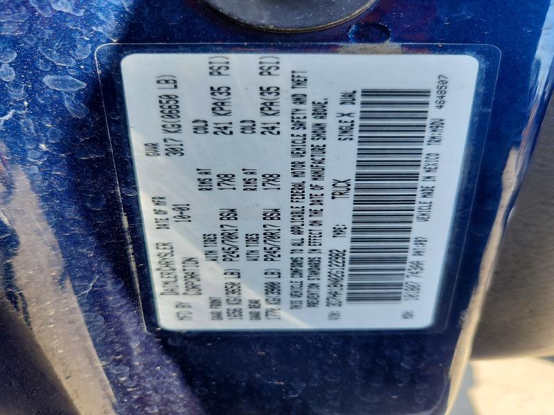 53831826 :رقم المزاد ، 3D7HA18N02G122982 vin ، 2002 Dodge Ram 1500 مزاد بيع