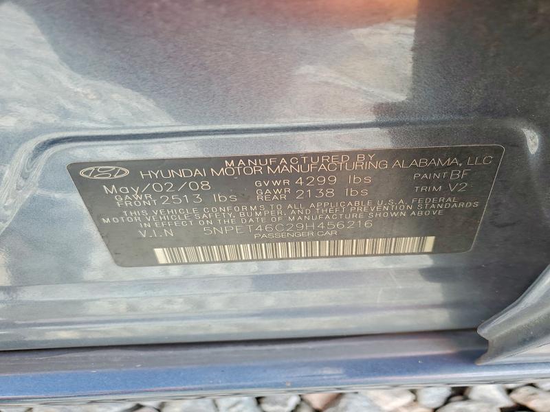Продаж на аукціоні авто 2009 Hyundai Sonata, vin: 5NPET46C29H456216, номер лоту: 54015546