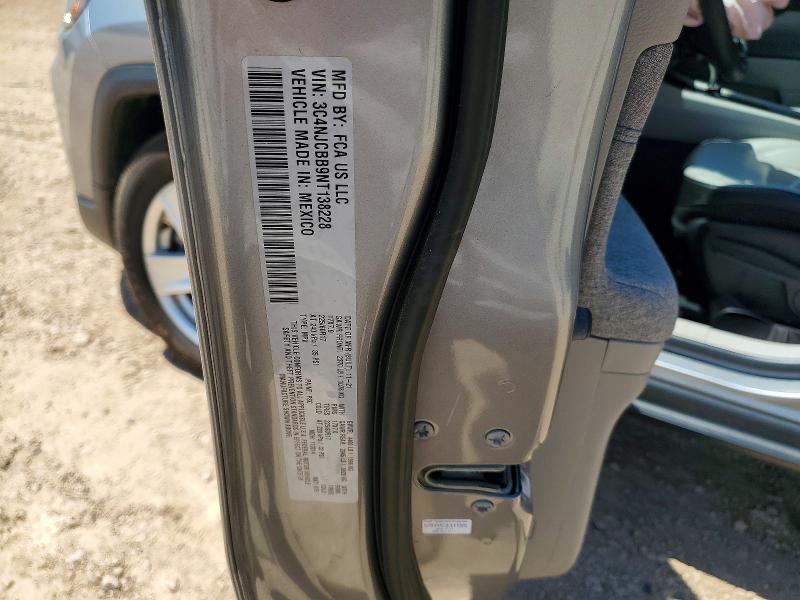 Продаж на аукціоні авто 2022 Jeep Compass, vin: 3C4NJCBB9NT138228, номер лоту: 52972186