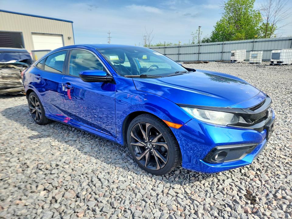 53304476 :رقم المزاد ، 19XFC2F8XKE013391 vin ، 2019 Honda Civic مزاد بيع