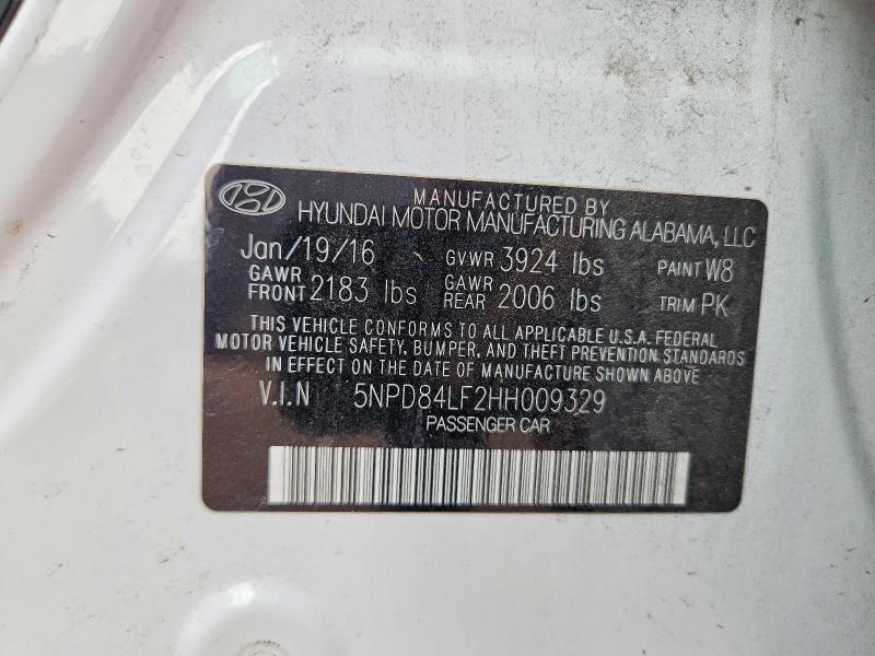 2017 Hyundai Elantra მანქანა იყიდება აუქციონზე, vin: 5NPD84LF2HH009329, აუქციონის ნომერი: 53054636