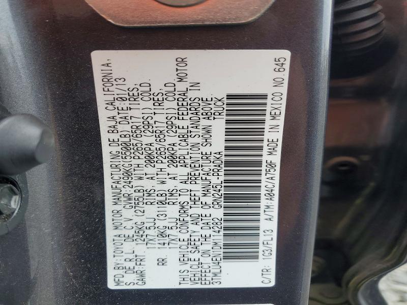 54112016 :رقم المزاد ، 3TMLU4EN1DM114282 vin ، 2013 Toyota Tacoma مزاد بيع