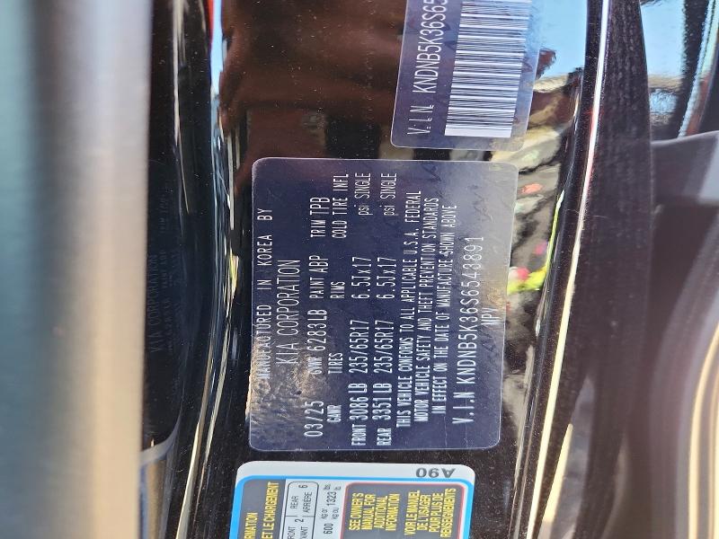 Aukcja sprzedaży 2025 Kia Carnival, vin: KNDNB5K36S6543891, numer aukcji: 54774316