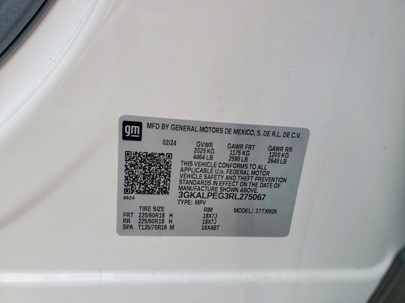 2024 Gmc Terrain მანქანა იყიდება აუქციონზე, vin: 3GKALPEG3RL275067, აუქციონის ნომერი: 52326086