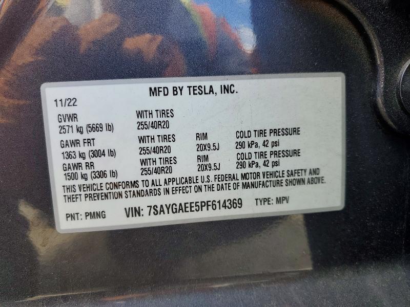 Aukcja sprzedaży 2023 Tesla Model Y, vin: 7SAYGAEE5PF614369, numer aukcji: 54878436