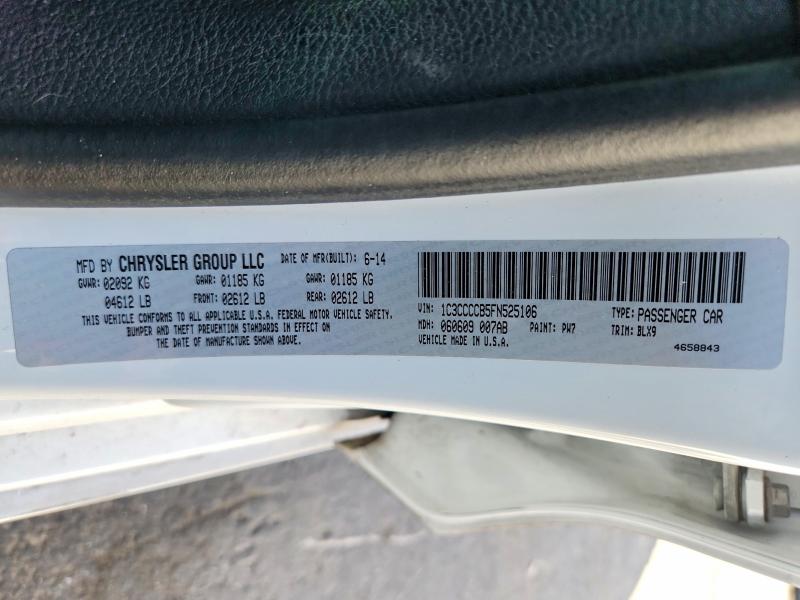 54245576 :رقم المزاد ، 1C3CCCCB5FN525106 vin ، 2015 Chrysler 200 مزاد بيع