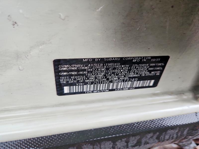 54667156 :رقم المزاد ، JF2GTHNC3M8673249 vin ، 2021 Subaru Crosstrek مزاد بيع