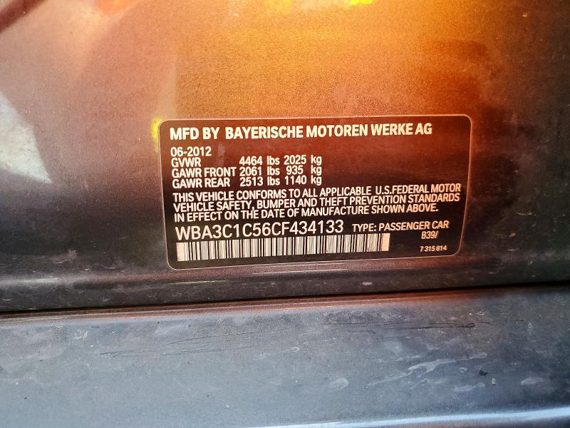 Aukcja sprzedaży 2012 Bmw 328, vin: WBA3C1C56CF434133, numer aukcji: 52937816