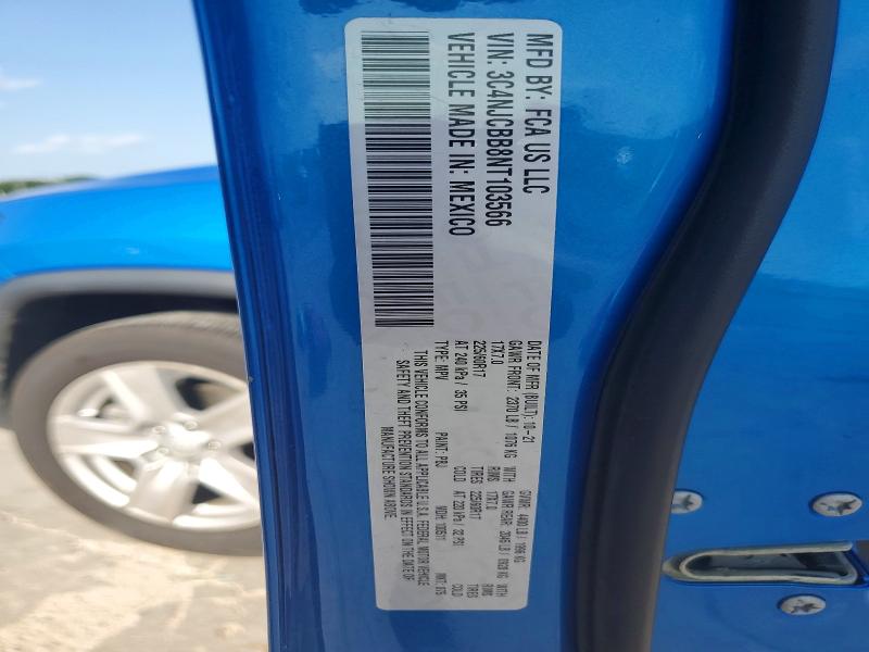 Продаж на аукціоні авто 2022 Jeep Compass, vin: 3C4NJCBB8NT103566, номер лоту: 54135756