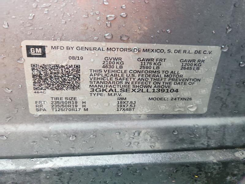 Продаж на аукціоні авто 2020 Gmc Terrain, vin: 3GKALSEX2LL139104, номер лоту: 54658886