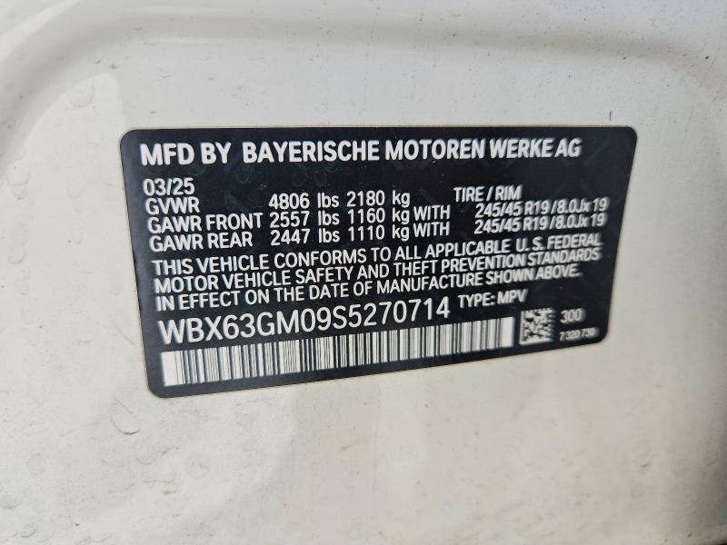 Aukcja sprzedaży 2025 Bmw X2, vin: WBX63GM09S5270714, numer aukcji: 55144746