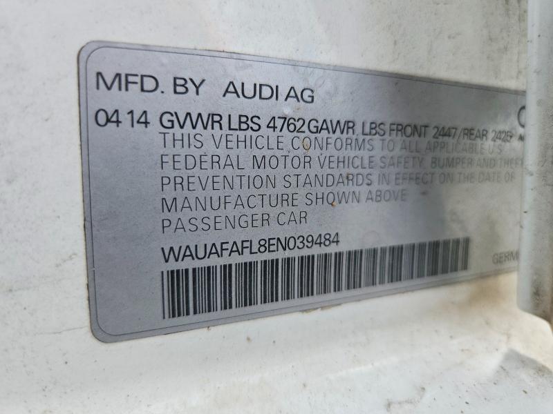 Продаж на аукціоні авто 2014 Audi A4, vin: WAUAFAFL8EN039484, номер лоту: 54777456