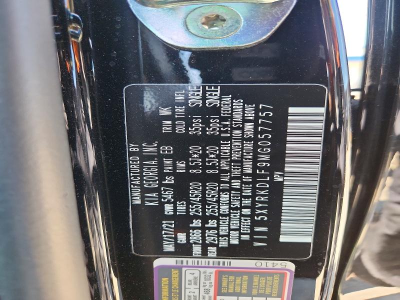 Aukcja sprzedaży 2021 Kia Sorento, vin: 5XYRKDLF9MG057757, numer aukcji: 55050626