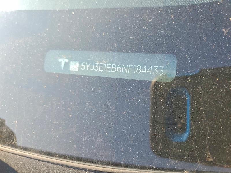 Продажа на аукционе авто 2022 Tesla Model 3, vin: 5YJ3E1EB6NF184433, номер лота: 53834326