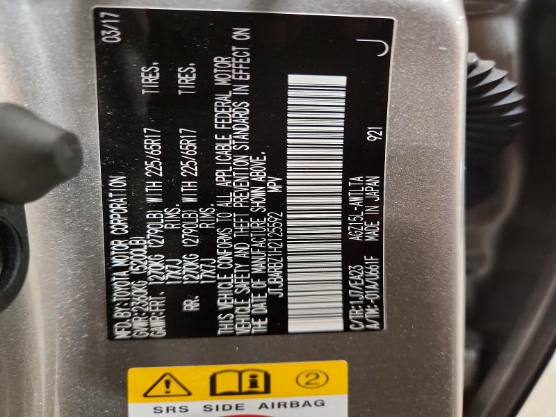 53118896 :رقم المزاد ، JTJBARBZ1H2125592 vin ، 2017 Lexus Nx 200t مزاد بيع