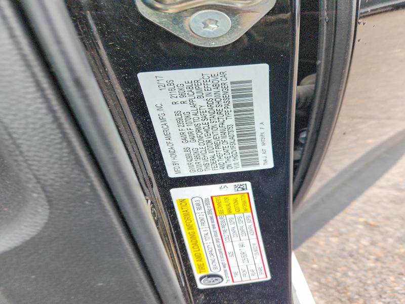 Продажа на аукционе авто 2018 Honda Accord, vin: 1HGCV1F5XJA073753, номер лота: 54293546