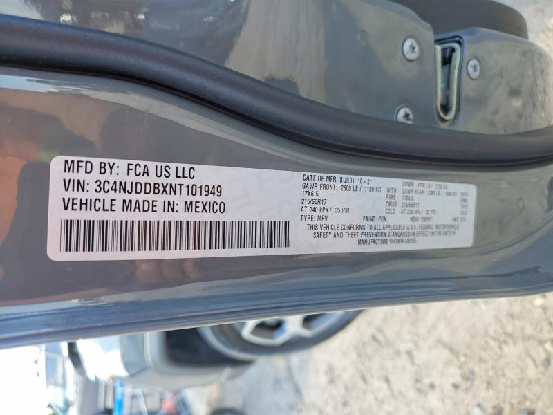 Продажа на аукционе авто 2022 Jeep Compass, vin: 3C4NJDDBXNT101949, номер лота: 53193856