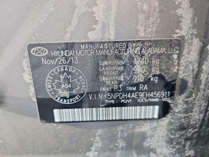 Продажа на аукционе авто 2014 Hyundai Elantra, vin: 5NPDH4AE9EH456911, номер лота: 54508466