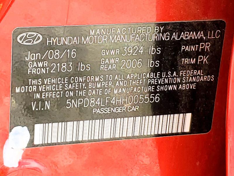 2017 Hyundai Elantra მანქანა იყიდება აუქციონზე, vin: 5NPD84LF4HH005556, აუქციონის ნომერი: 52838536