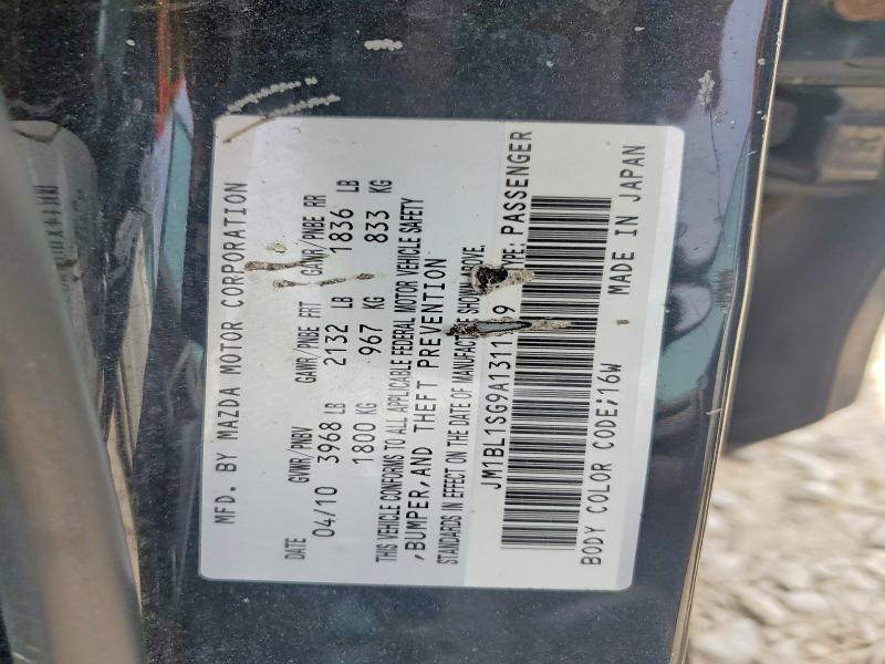Aukcja sprzedaży 2010 Mazda 3, vin: JM1BL1SG9A1311969, numer aukcji: 51803596