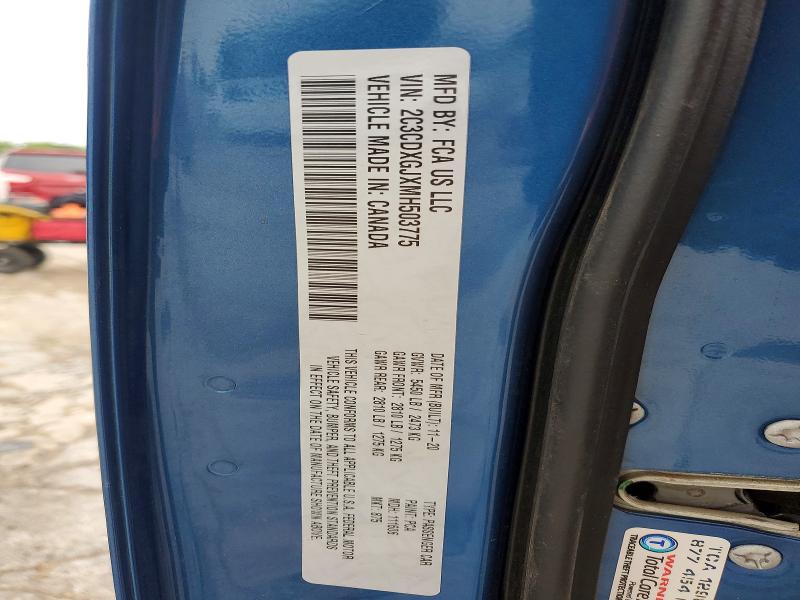 Aukcja sprzedaży 2021 Dodge Charger, vin: 2C3CDXGJXMH503775, numer aukcji: 54266136