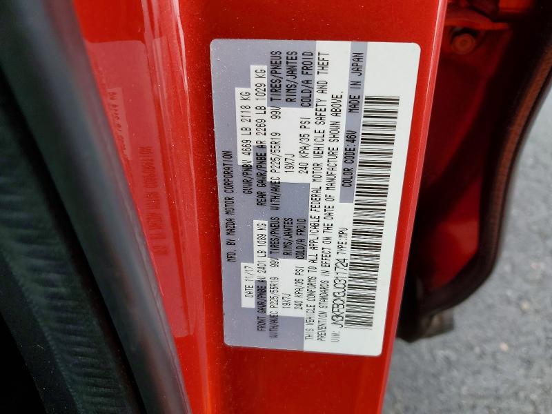 55577816 :رقم المزاد ، JM3KFBCM3J0311724 vin ، 2018 Mazda Cx-5 مزاد بيع