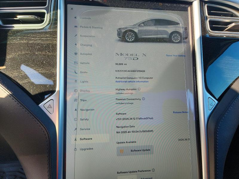 Продаж на аукціоні авто 2016 Tesla Model X, vin: 5YJXCAE24GF019426, номер лоту: 52569676