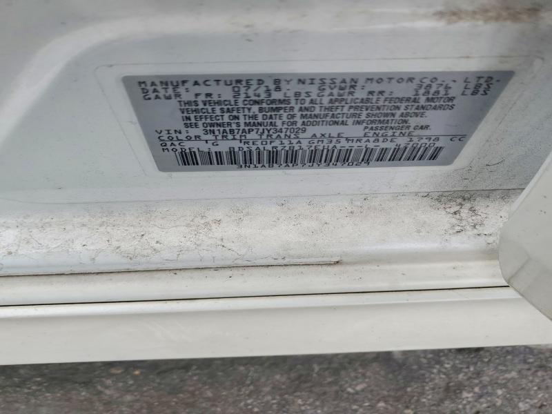 Aukcja sprzedaży 2018 Nissan Sentra, vin: 3N1AB7AP7JY347029, numer aukcji: 54523836