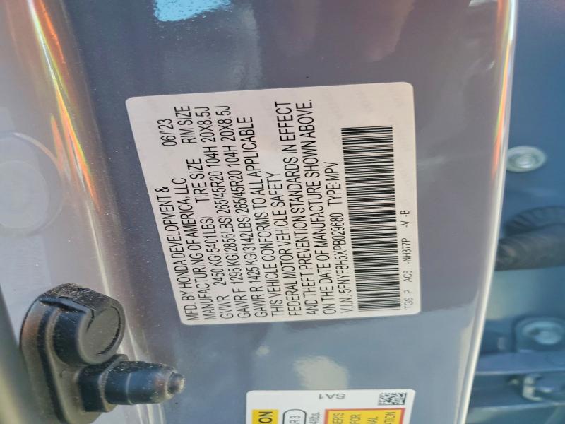 Продаж на аукціоні авто 2023 Honda Passport, vin: 5FNYF8H5XPB029680, номер лоту: 53690566