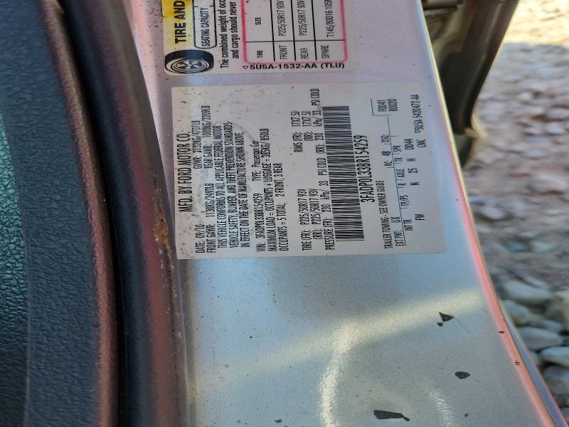 2011 Ford Fusion მანქანა იყიდება აუქციონზე, vin: 3FADP0L33BR154259, აუქციონის ნომერი: 52151196