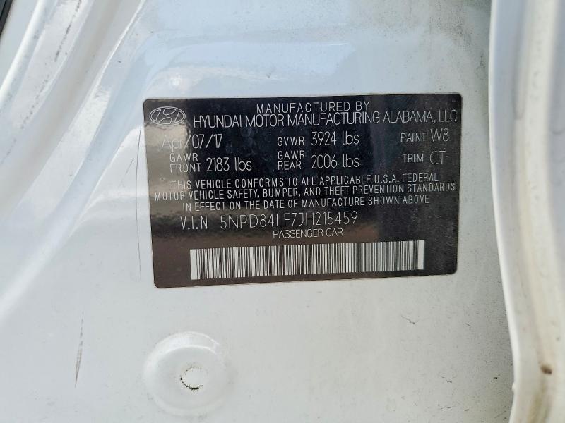 2018 Hyundai Elantra მანქანა იყიდება აუქციონზე, vin: 5NPD84LF7JH215459, აუქციონის ნომერი: 53387926
