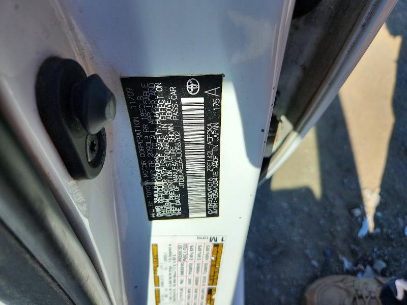 Продаж на аукціоні авто 2010 Toyota Corolla, vin: JTDBU4EE6AJ058702, номер лоту: 54055946