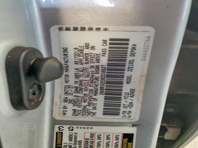 Продаж на аукціоні авто 2008 Toyota Corolla, vin: 1NXBR32E08Z016627, номер лоту: 52353486