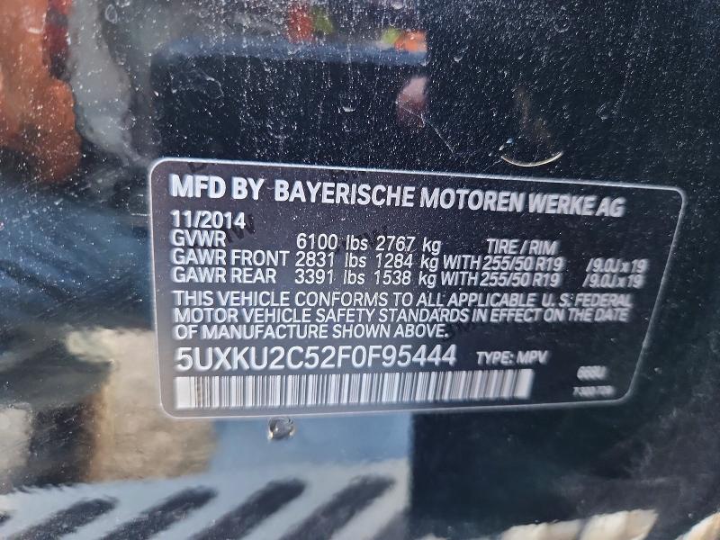 Продажа на аукционе авто 2015 Bmw X6, vin: 5UXKU2C52F0F95444, номер лота: 54502776
