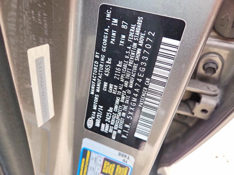 Aukcja sprzedaży 2014 Kia Optima, vin: 5XXGM4A74EG337072, numer aukcji: 52042626