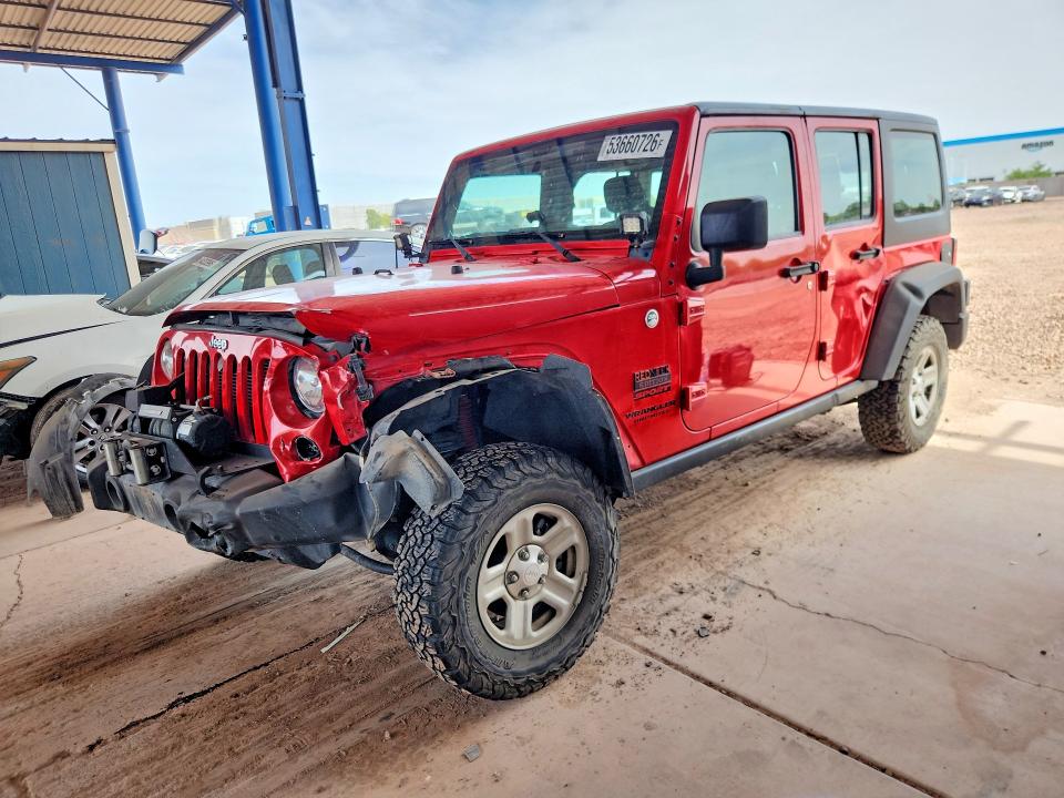 2015 Jeep Wrangler Unlimited მანქანა იყიდება აუქციონზე, vin: 1C4BJWDG9FL680374, აუქციონის ნომერი: 53660726