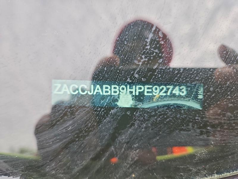Aukcja sprzedaży 2017 Jeep Renegade, vin: ZACCJABB9HPE92743, numer aukcji: 53527976