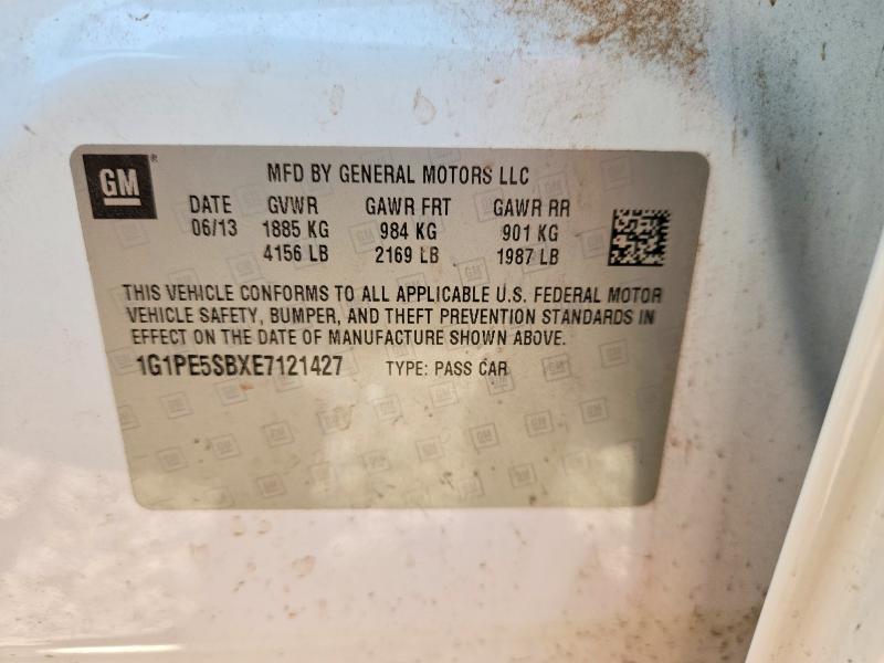 Auction sale of the 2014 Chevrolet Cruze, vin: 1G1PE5SBXE7121427, lot number: 53975036