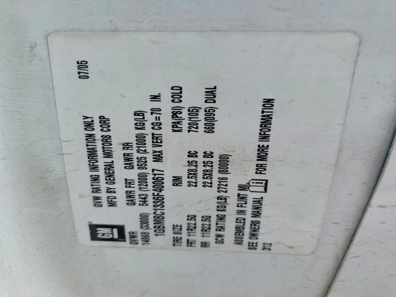 Продаж на аукціоні авто 2006 Chevrolet C8500, vin: 1GBM8C1336F400617, номер лоту: 54879456