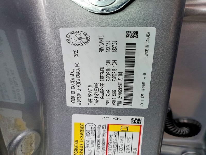 Продажа на аукционе авто 2026 Honda Cr-v, vin: 2HKRS6H59TH201181, номер лота: 53336966