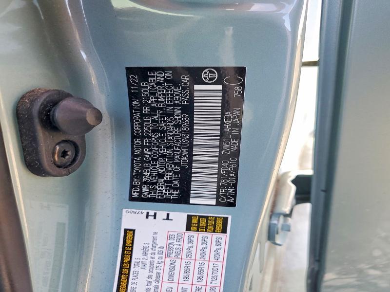 Продажа на аукционе авто 2022 Toyota Prius, vin: JTDKAMFU3N3189689, номер лота: 54654746
